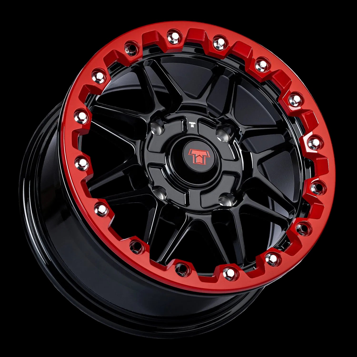 14x7 Ultra-Light Beadlock Wheel Red